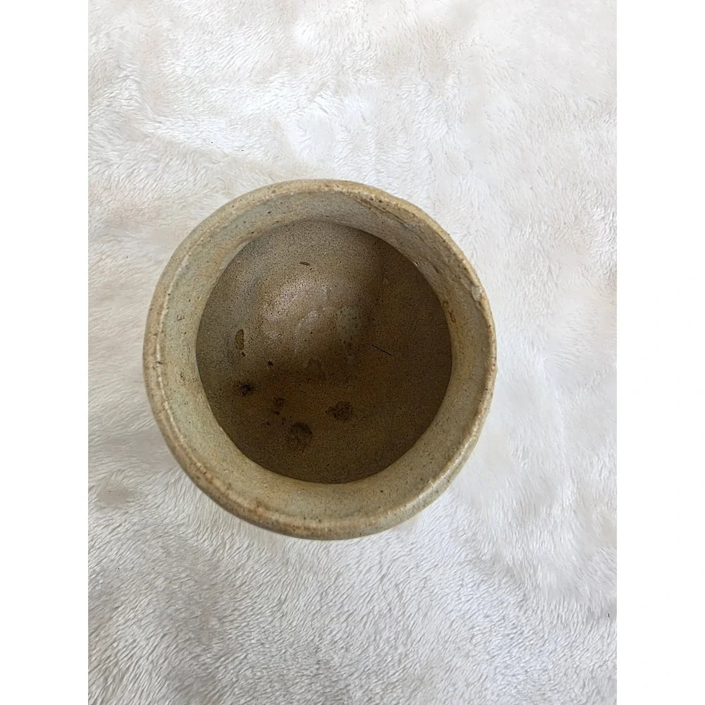 Handmade Ceramic Vase Rustic Drip Glaze Small Pot‎ Decor (Marked)